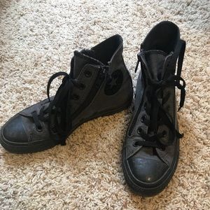 High Top Converse w/ Zipper (on side)